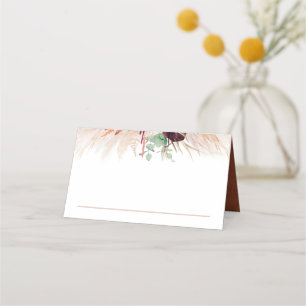 Carte De Placement Terracotta Pampas Grass Mariage Carte de Place