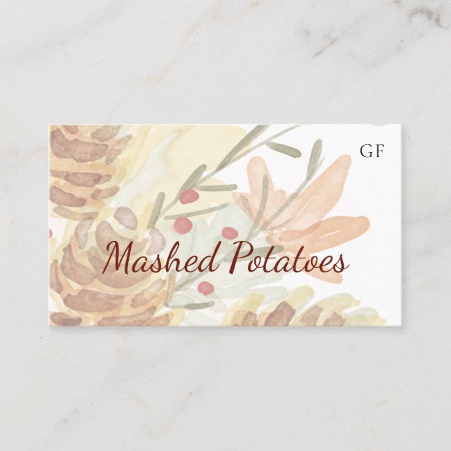 Carte De Placement Thanksgiving Event Catering Plaques de plateau (Devant)