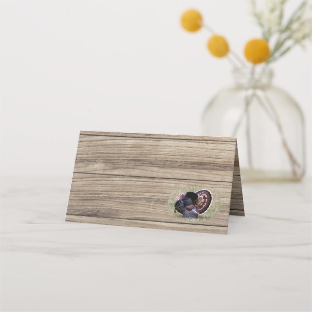 Carte De Placement THANKSGIVING WILD TURKEY Table (Devant)