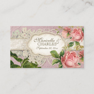 Carte De Placement Thé de dentelle Vintage moderne teint Hydrangea en