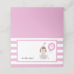 Carte De Placement Thème Chien Chien Chien Chien Anniversaire Tente d