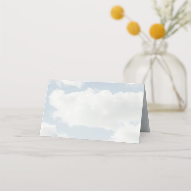 Carte De Placement Thème Cloud Nine Elle est sur Cloud 9 Fête (Devant)