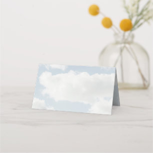 Carte De Placement Thème Cloud Nine Elle est sur un nuage 9 Fête