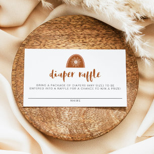 Carte De Placement TINLEY Boho Terracotta Arc-en-ciel Sun Diaper Raff