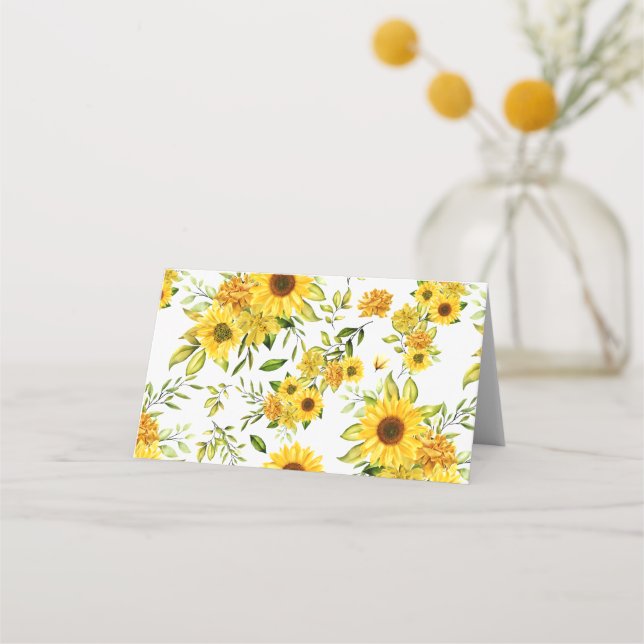 Carte De Placement Tournesol 8 (Dos)