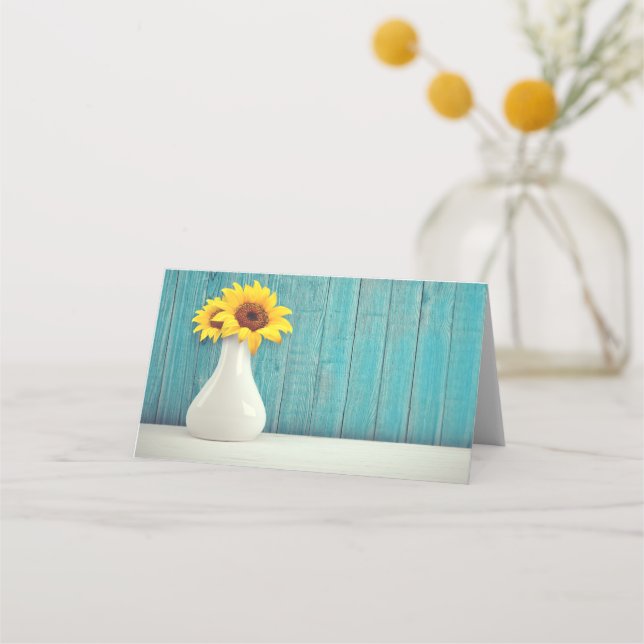 Carte De Placement Tournesols dans un vase       (Devant)