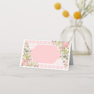 Carte De Placement Trianon chinois rose