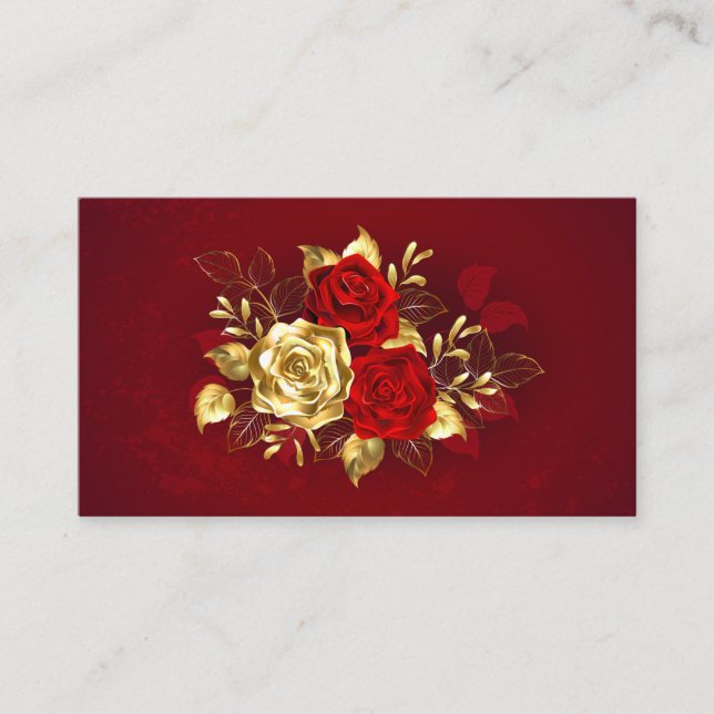 Carte De Placement Trois Roses de bijoux (Devant)