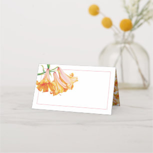 Carte De Placement trompette clocher nénette orange mariage place car