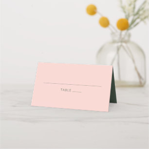 Carte De Placement Typographie audacieuse Bat mitzvah vert rose moder