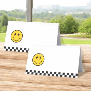 Carte De Placement Un joyeux Mec souriant visage fête d'anniversaire