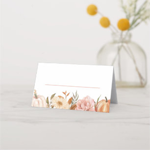 Carte De Placement Un Petit Citrouille Automne Automne Automne Baby s