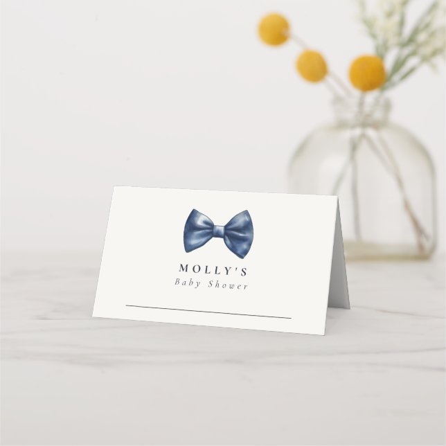 Carte De Placement Un Petit Homme Est En Chemin De Baby shower (Devant)