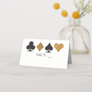 Carte De Placement Vegas Gold Faux Parties scintillant Carte Place av