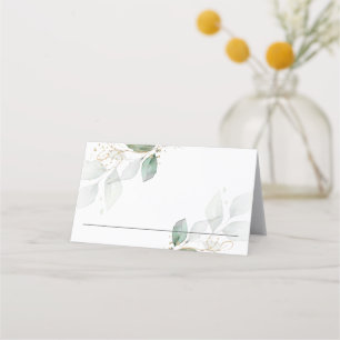 Carte De Placement Verdure rustique Foliage Gold Mariage Soirée Douch