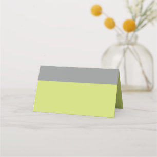 Carte De Placement Vert moderne et gris