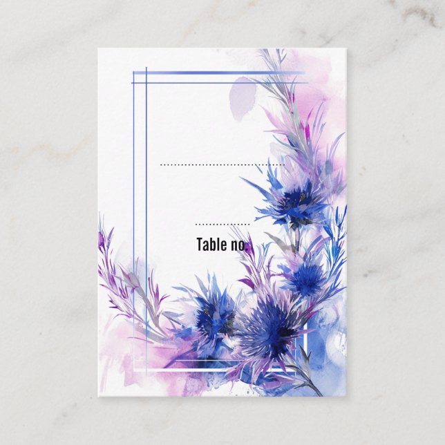 Carte De Placement Verticale, 💙 à 2 côtés (Devant)