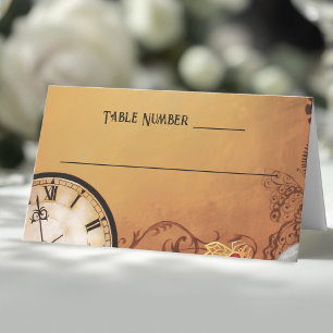 Carte De Placement Victorian Steampunk Elegance Mariage