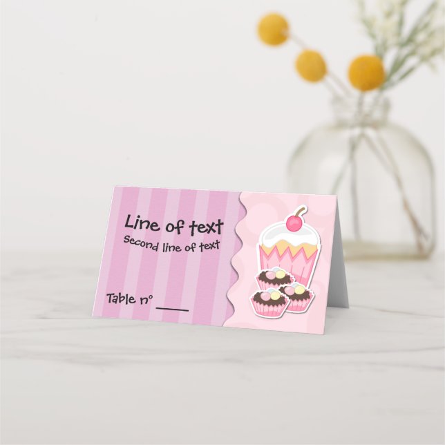 Carte De Placement Viennoiseries et bonbons (Devant)