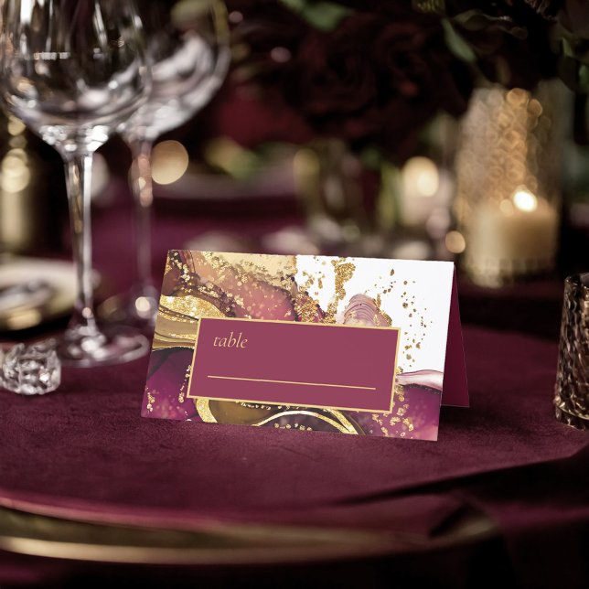 Carte De Placement Vin rouge Mariage Abstrait Sparkling ID1018 (Créateur téléchargé)
