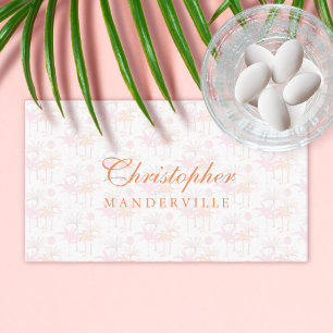 Carte De Placement Vintage Palm Tree Mariage tropical