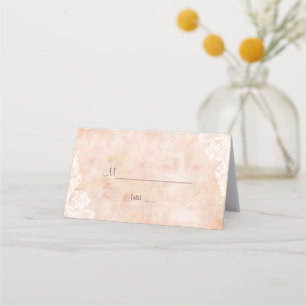 Carte De Placement Vintage Rose vieil Mariage papier