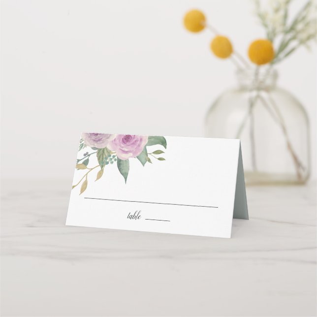 Carte De Placement Violet & Sage (Devant)