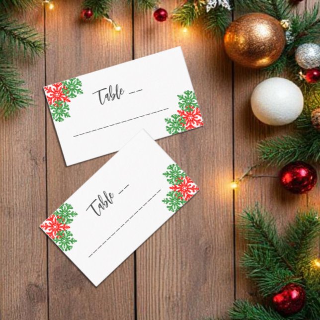 Carte De Placement Voici Le Mariage De Noël De La Saison (Créateur téléchargé)