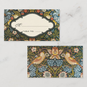 Carte De Placement Voleurs de fraises Ensemble de mariage vintage