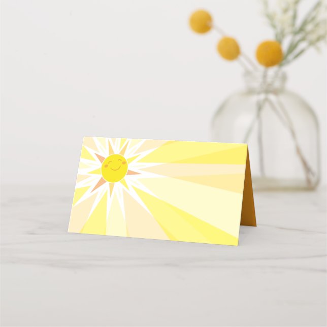 Carte De Placement Vous êtes mon Baby shower Sunshine (Devant)