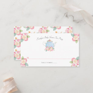 Carte De Placement Watercolor Floral Tea Party BABY SHOWER