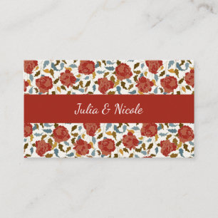 Carte De Placement Wild Rose Floral Petals Garden Affair Mariage