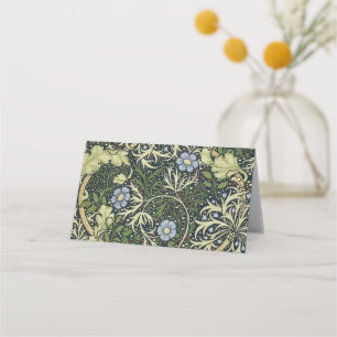 Carte De Placement William Morris Seaweed Pattern Floral Vintage