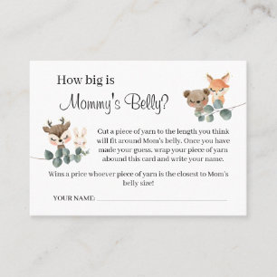 Carte De Placement Woodland Quelle taille est maman ventre douche car