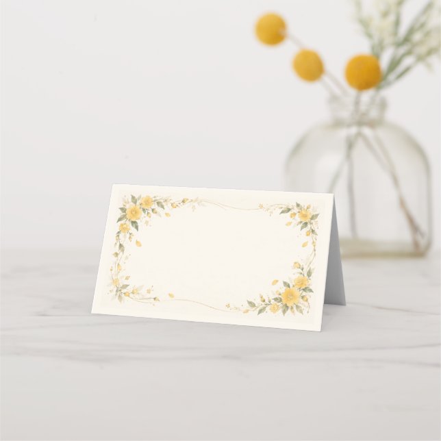 Carte De Placement Yamabuki Wedding Place Card (Devant)