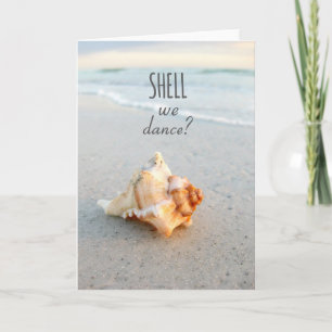 Carte de plage Seashell Saying