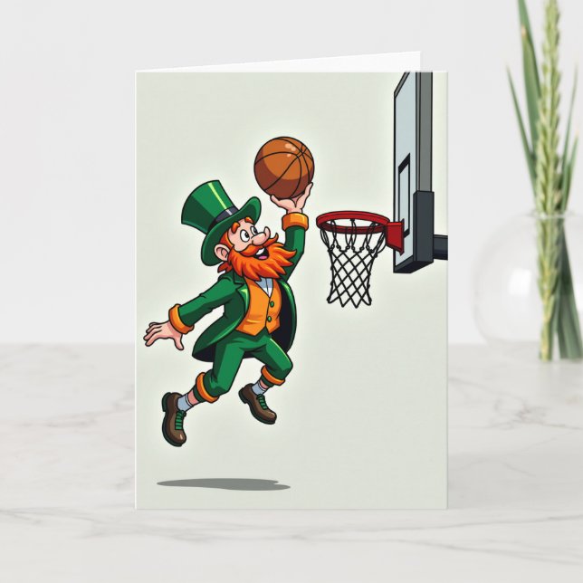Carte de plaisir de dunk shot de lutin (Devant)