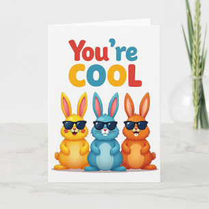 Carte de plaisir de lapins cool