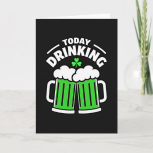 Carte de plaisir de trèfle de bière