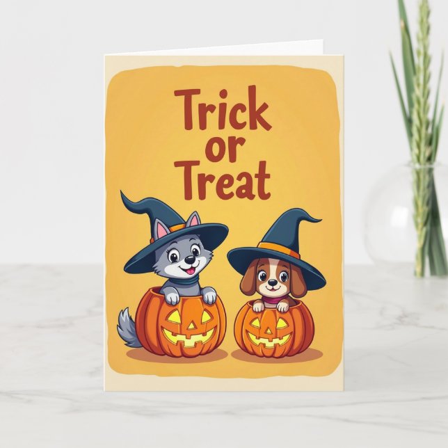 Carte de plaisir pour Halloween (Devant)