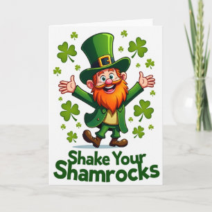 Carte de plaisir Shamrock Leprechaun