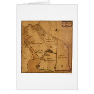 Carte de plan de ferme de George Washington - 1766