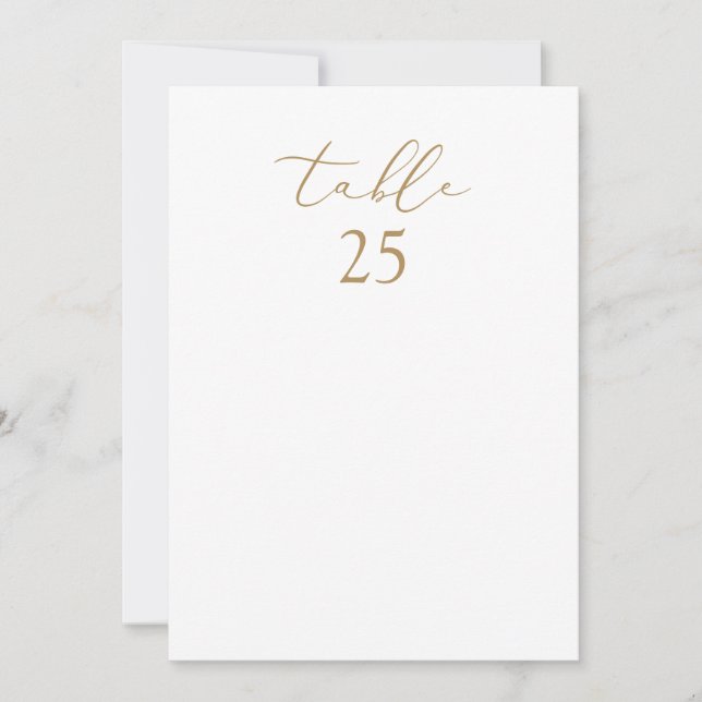 Carte de plan de table de mariage individuel Class (Devant)