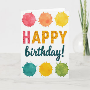 Carte de Planètes pour Anniversaire Douce