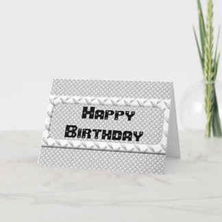 Carte de plaque de diamant pour hommes