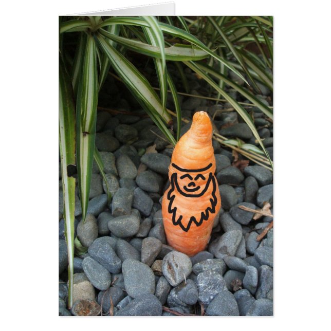 Carte de pliage Gnome Carrot (Devant)