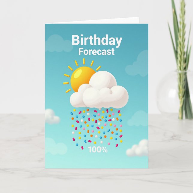 Carte de Pluie de Nuage Sucré (Devant)