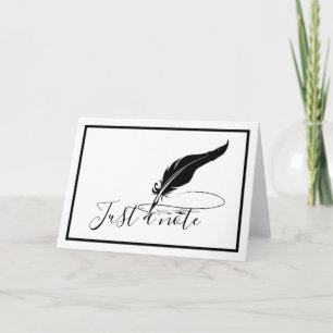 Carte de plume personnalisée
