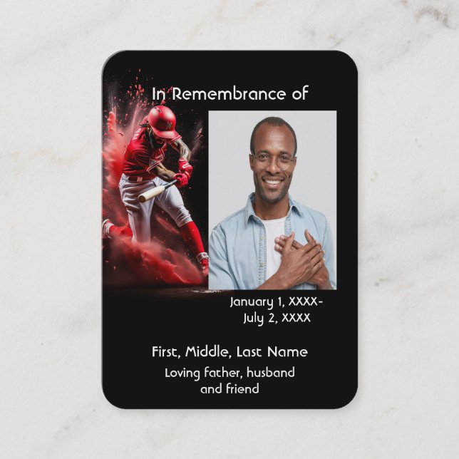 Carte de poche commémorative Baseball Softball  Ma (Devant)