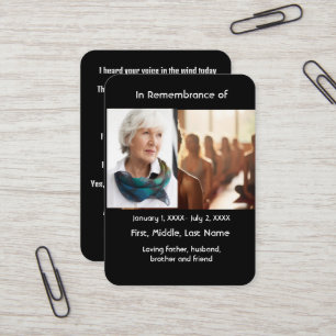 Carte de poche Memorial Yoga